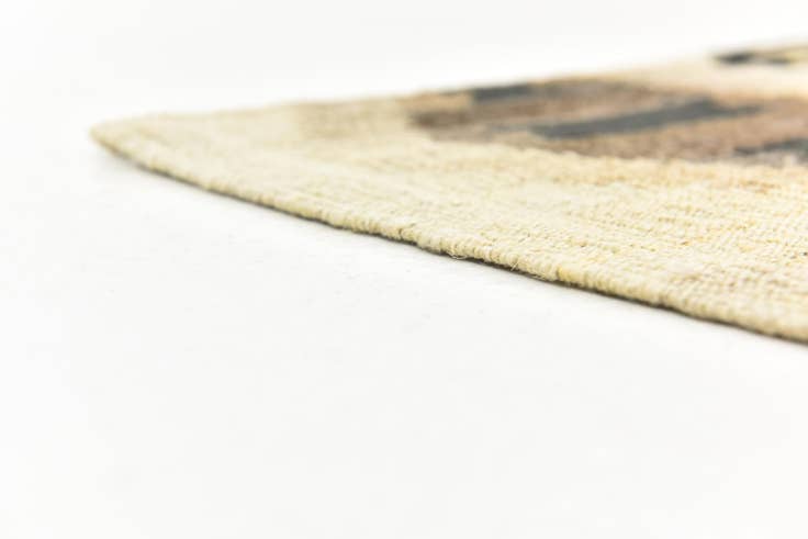Detail image of 6' x 7' 3 Hand Woven Kilim Modern Wool Square Rug