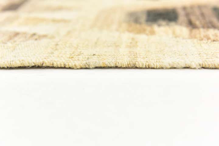 6' x 7' 3 Hand Woven Kilim Modern Wool Square Rug