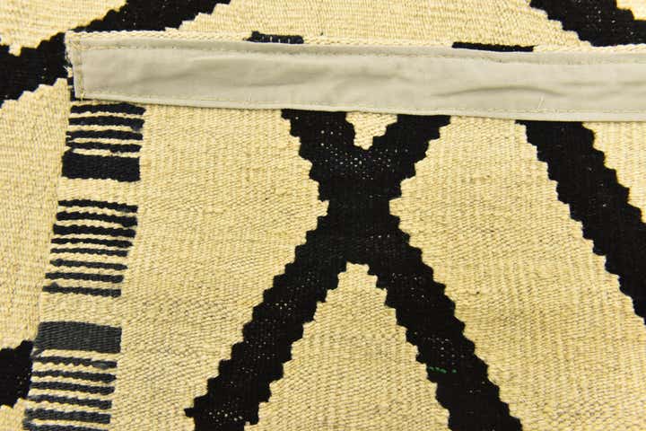 6' x 7' 4 Hand Woven Kilim Modern Wool Square Rug