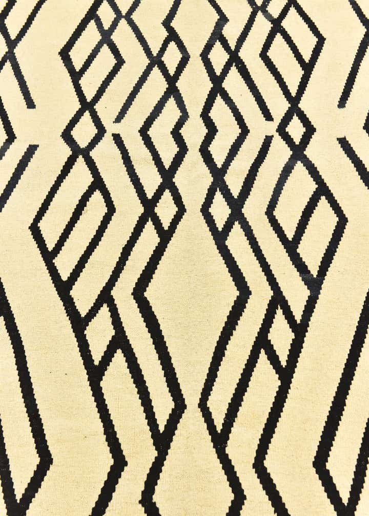 6' x 7' 4 Hand Woven Kilim Modern Wool Square Rug