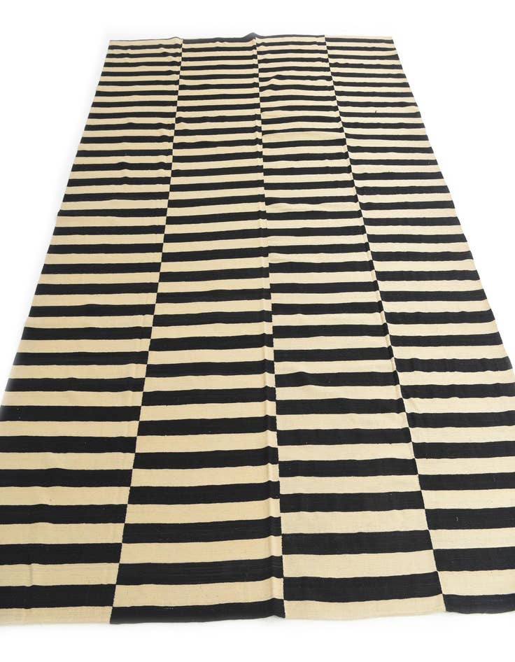 Detail image of 11' x 12' 3  Hand Woven Kilim Modern Wool Square Rug