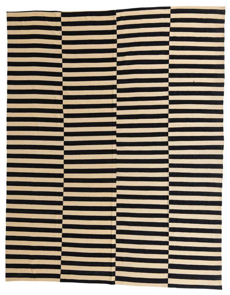 Detail image of 11' x 12' 3 Hand Woven Kilim Modern Wool Square Rug