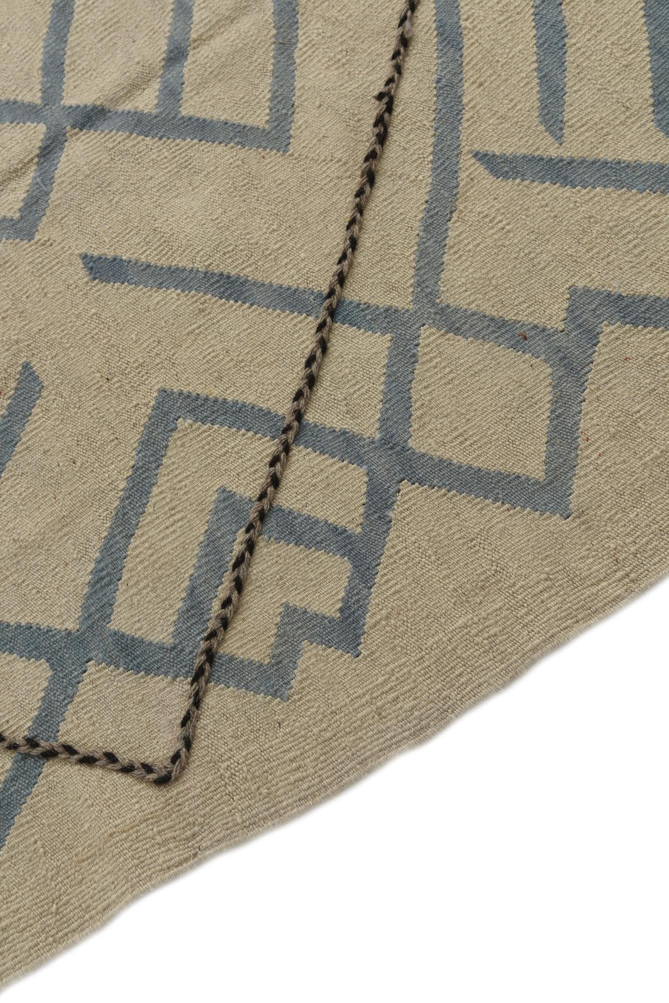 8' 3 x 8' 5 Hand Woven Kilim Modern Wool Square Rug