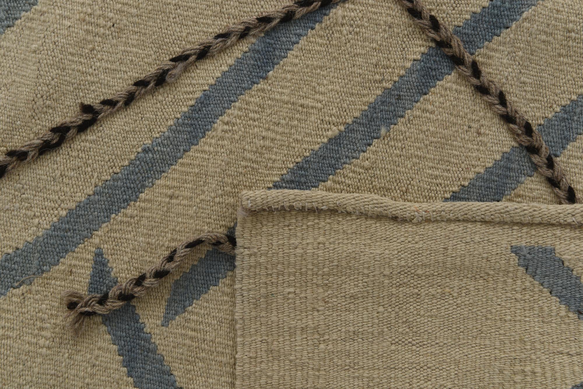 8' 3 x 8' 5 Hand Woven Kilim Modern Wool Square Rug
