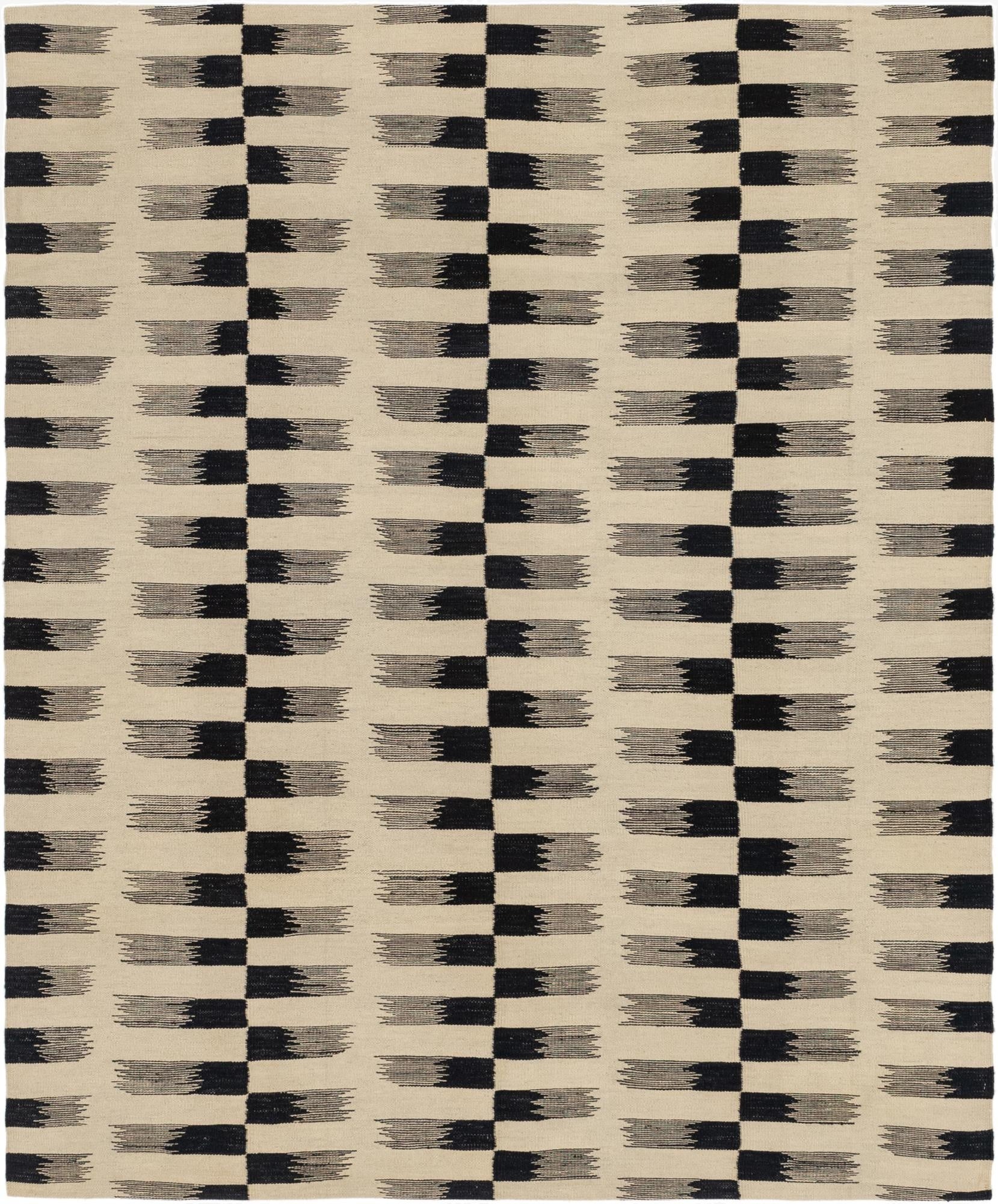 6' 2 x 7' 7  Hand Woven Kilim Modern Wool Square Rug