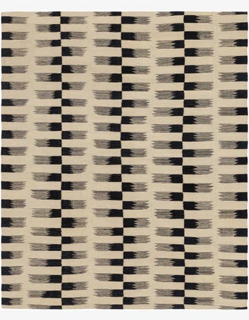 6' 2 x 7' 7 Hand Woven Kilim Modern Wool Square Rug