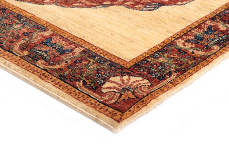 Detail image of 4' 4 x 5' 2 Luribaft Wool Square Rug