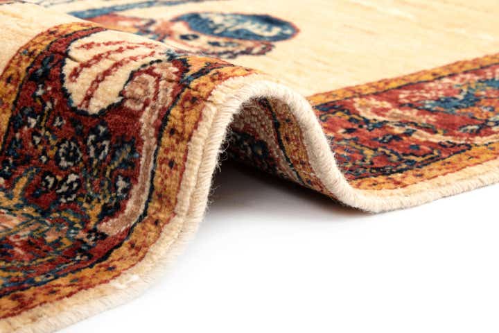 4' 4 x 5' 2 Luribaft Wool Square Rug