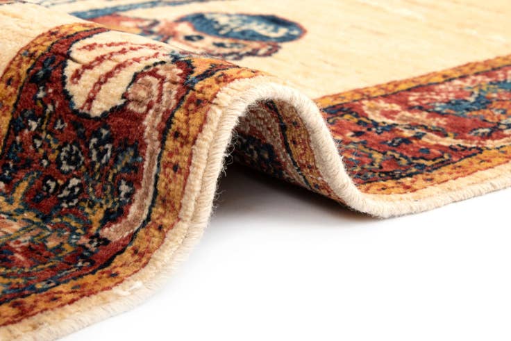 Detail image of 4' 4 x 5' 2 Luribaft Wool Square Rug