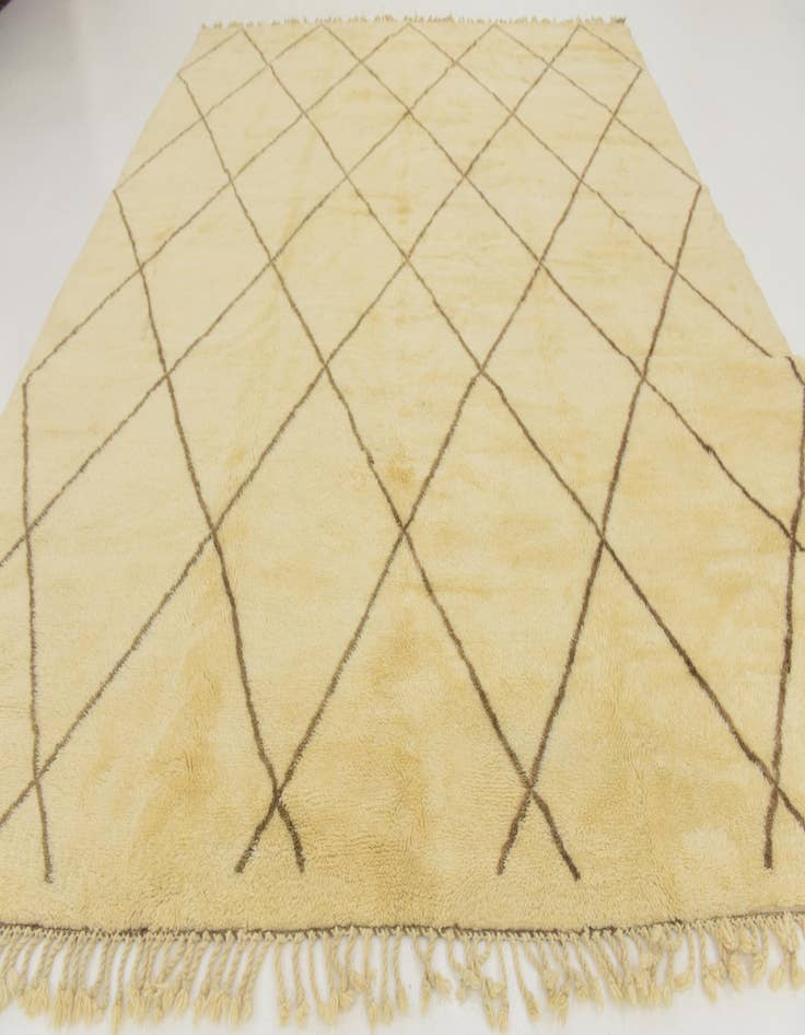 Detail image of 11' 3 x 13' Hand Knotted Moroccan Wool Square Rug