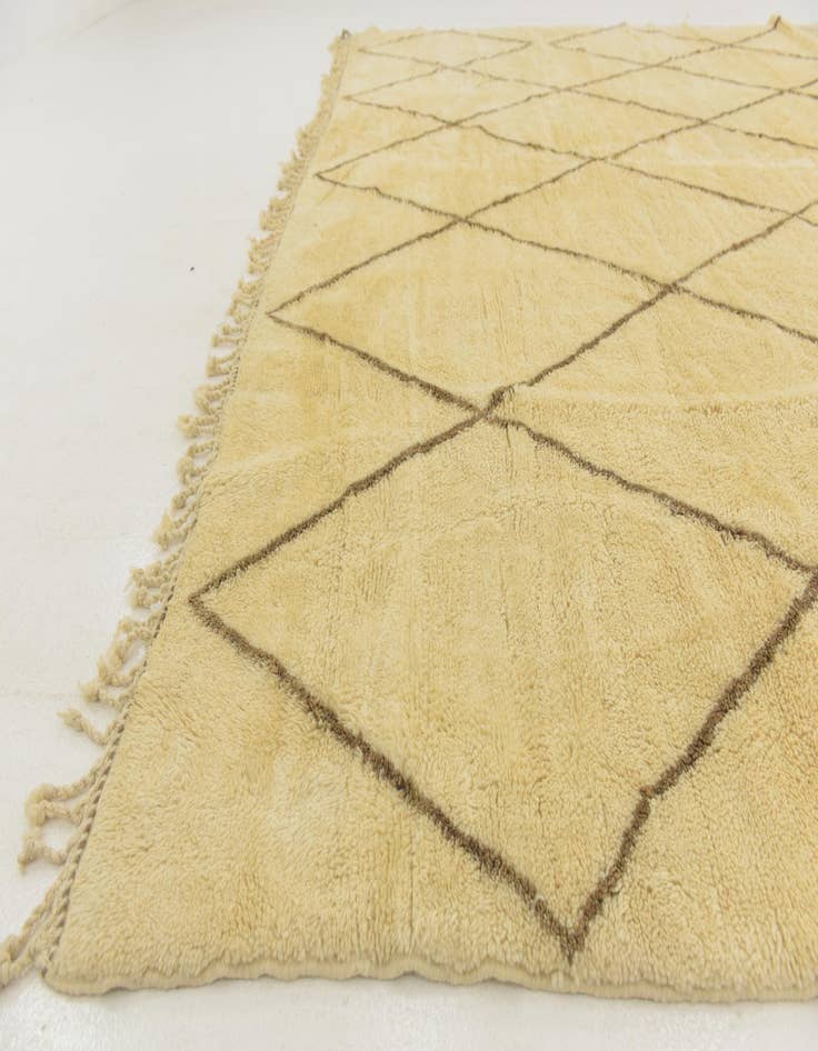 Detail image of 11' 3 x 13' Hand Knotted Moroccan Wool Square Rug