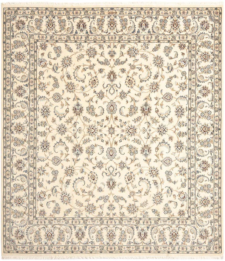 Detail image of 6' 6 x 7' 2 Nain Square Rug