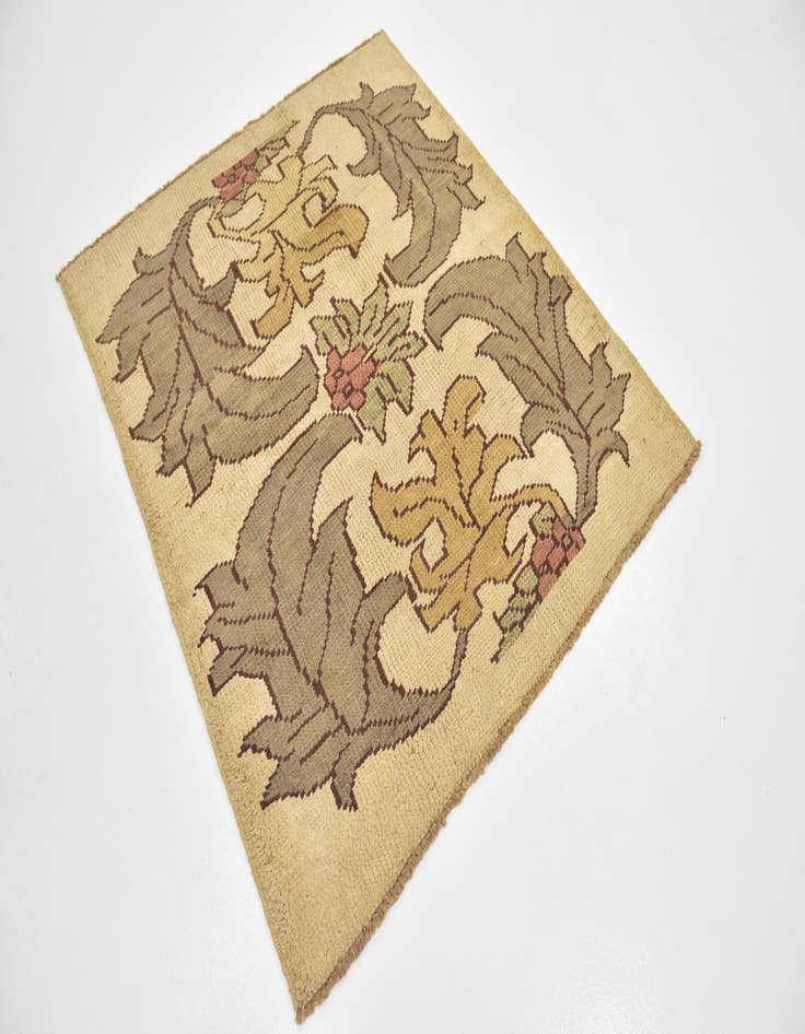 Detail image of 4' 5 x 5' 2  Hand Knotted Oushak Wool Square Rug