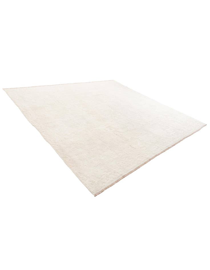 Detail image of 9' 5 x 10'  Hand Knotted Oushak Wool Square Rug