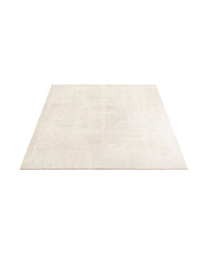 9' 5 x 10' Hand Knotted Oushak Wool Square Rug