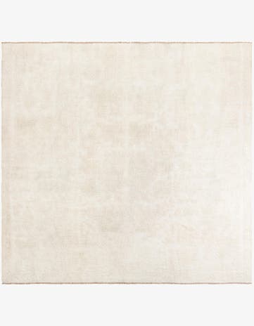 9' 5 x 10' Hand Knotted Oushak Wool Square Rug