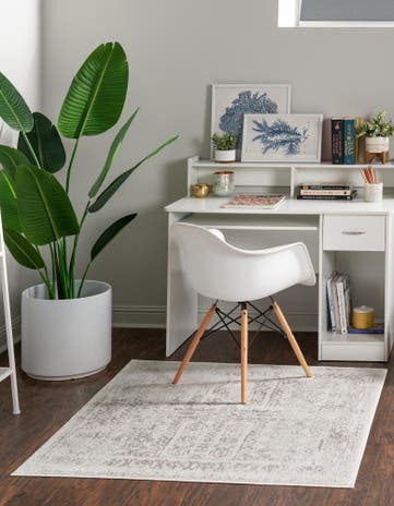 Cream Oxford Square Rug
