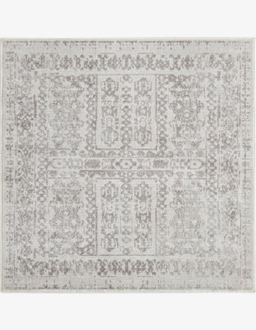 Cream Oxford Square Rug