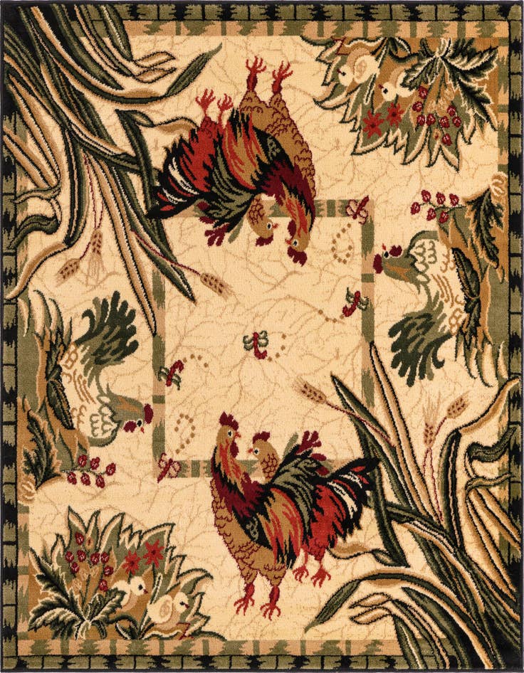 Detail image of 5' 3 x 5' 3 Pastoral Square Rug