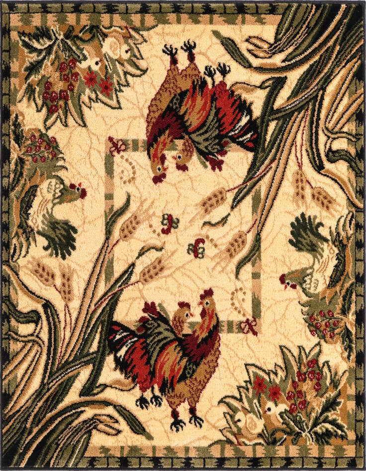 Detail image of 4' x 4' Pastoral Square Rug
