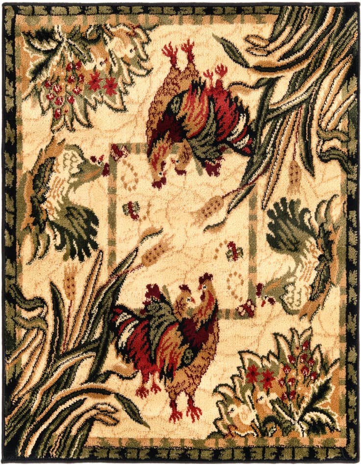 Detail image of 3' x 3' Pastoral Square Rug
