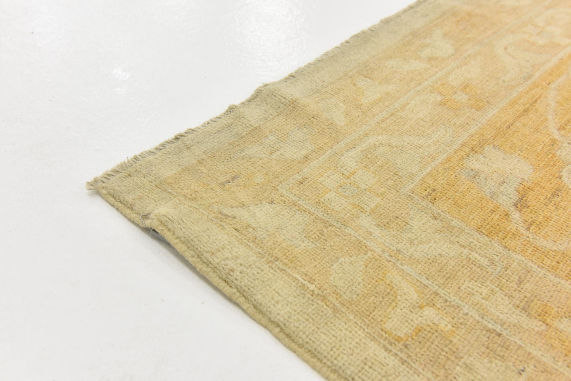 13' 10 x 14' 8 Hand Knotted Peshawar Ziegler Square Rug