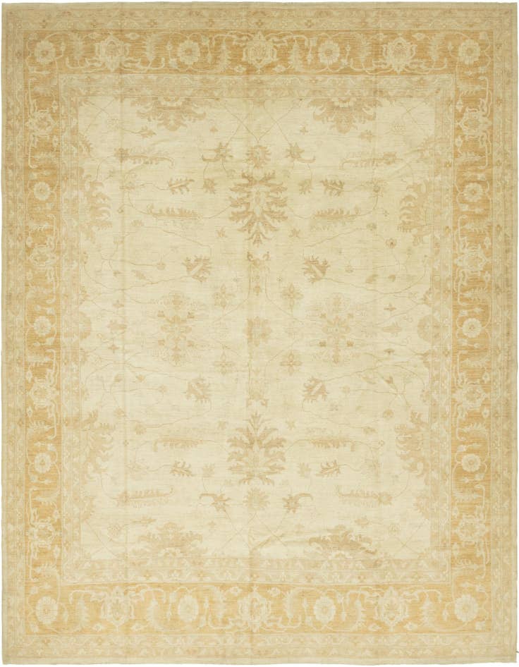 Detail image of 13' 10 x 14' 8 Hand Knotted Peshawar Ziegler Square Rug