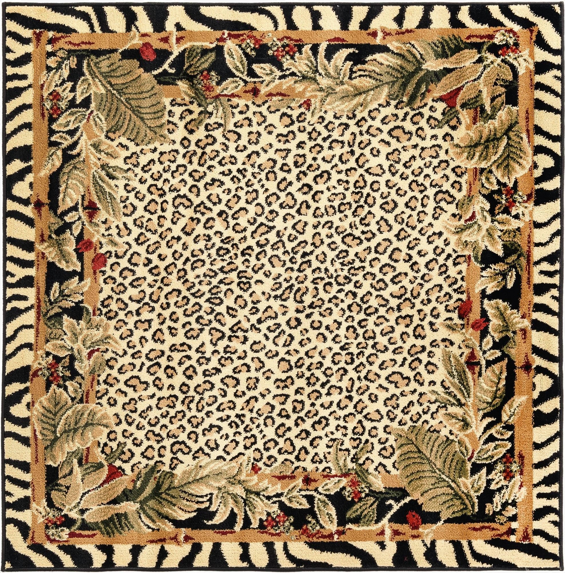 4' x 4' Safari Square Rug