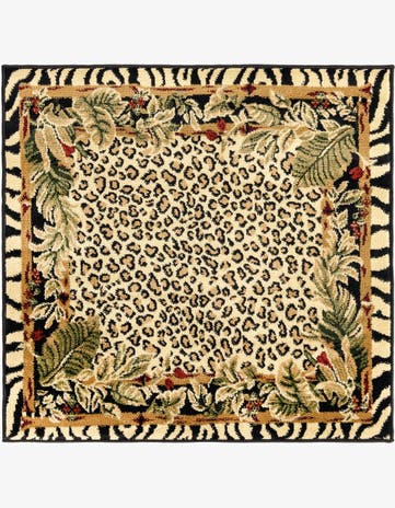 3' x 3' Safari Square Rug