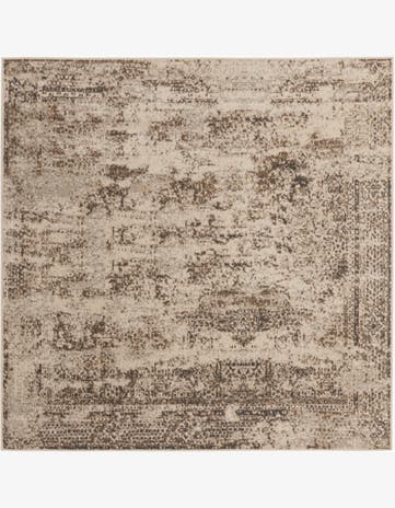 Cream Sahara Square Rug