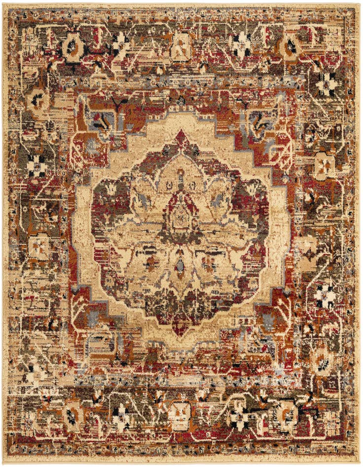 Detail image of 5' 3 x 5' 3 Saturn Square Rug