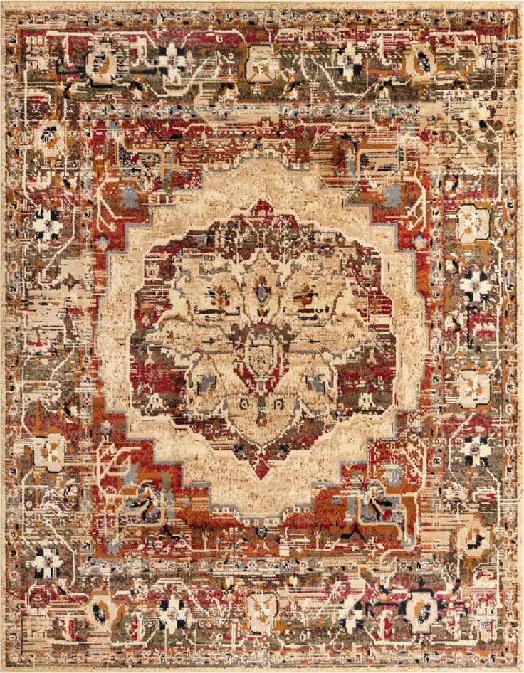 Detail image of 7' 10 x 7' 10 Saturn Square Rug