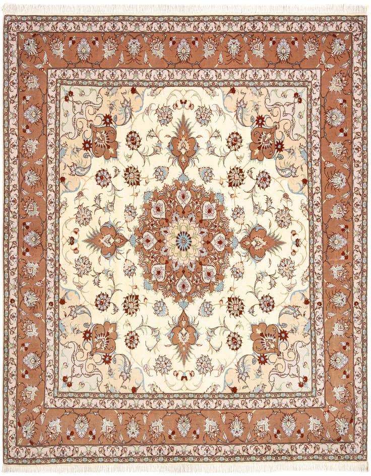 Detail image of 6' 6 x 6' 7 Tabriz Square Rug