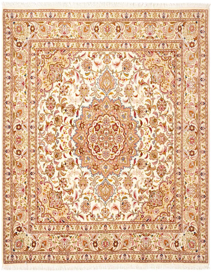 Detail image of 6' 6 x 6' 7 Tabriz Square Rug