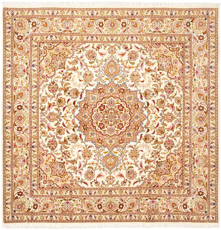 6' 6 x 6' 7 Tabriz Square Rug