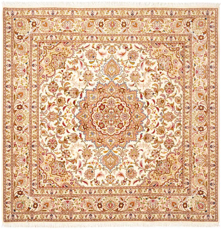 Detail image of 6' 6 x 6' 7 Tabriz Square Rug