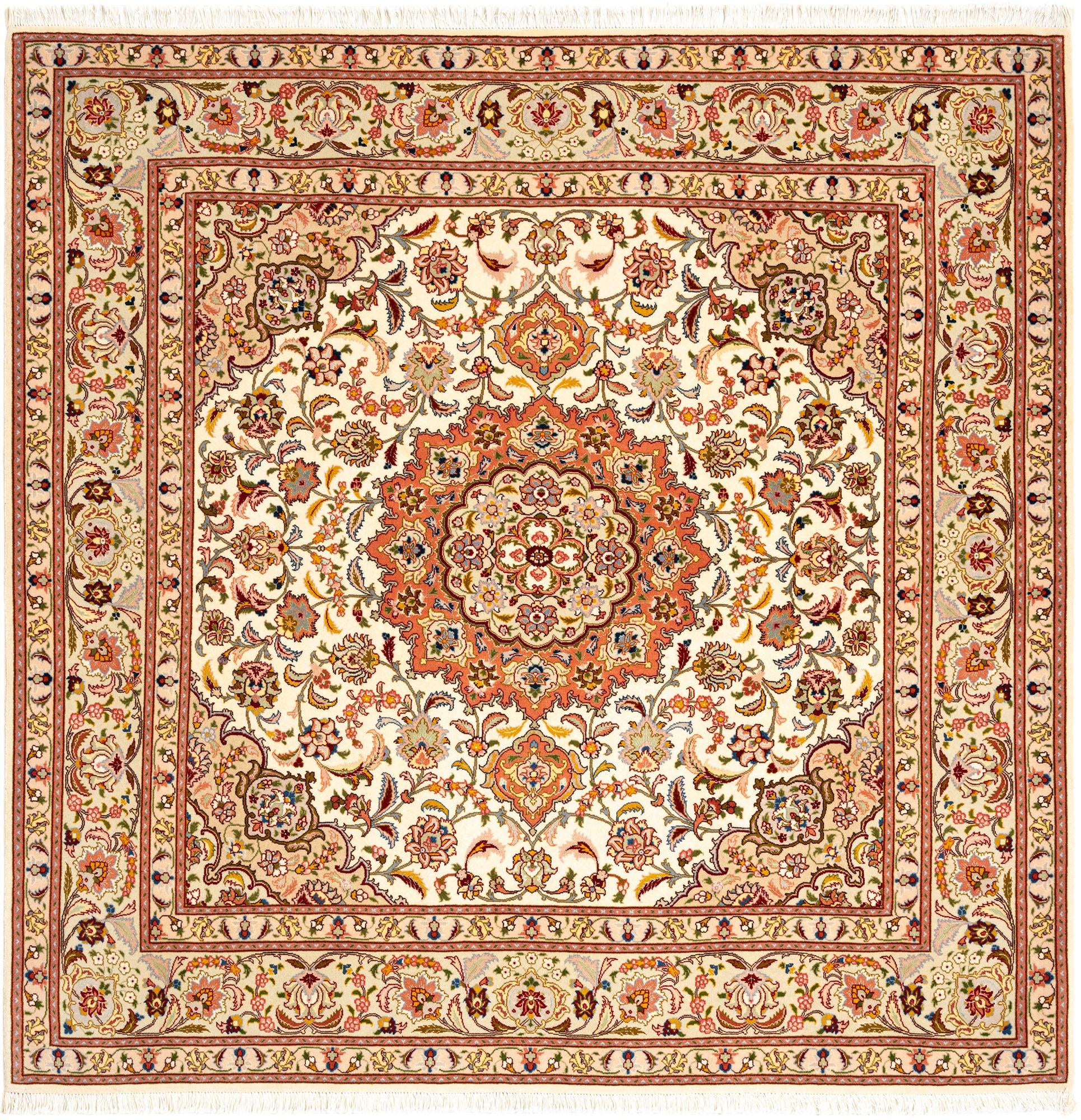 6' 6 x 6' 7 Tabriz Square Rug