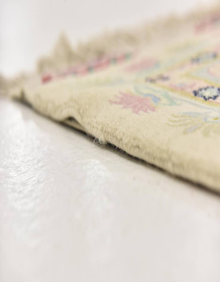 Detail image of 11' 3 x 11' 6  Hand Knotted Tabriz Persian Square Rug