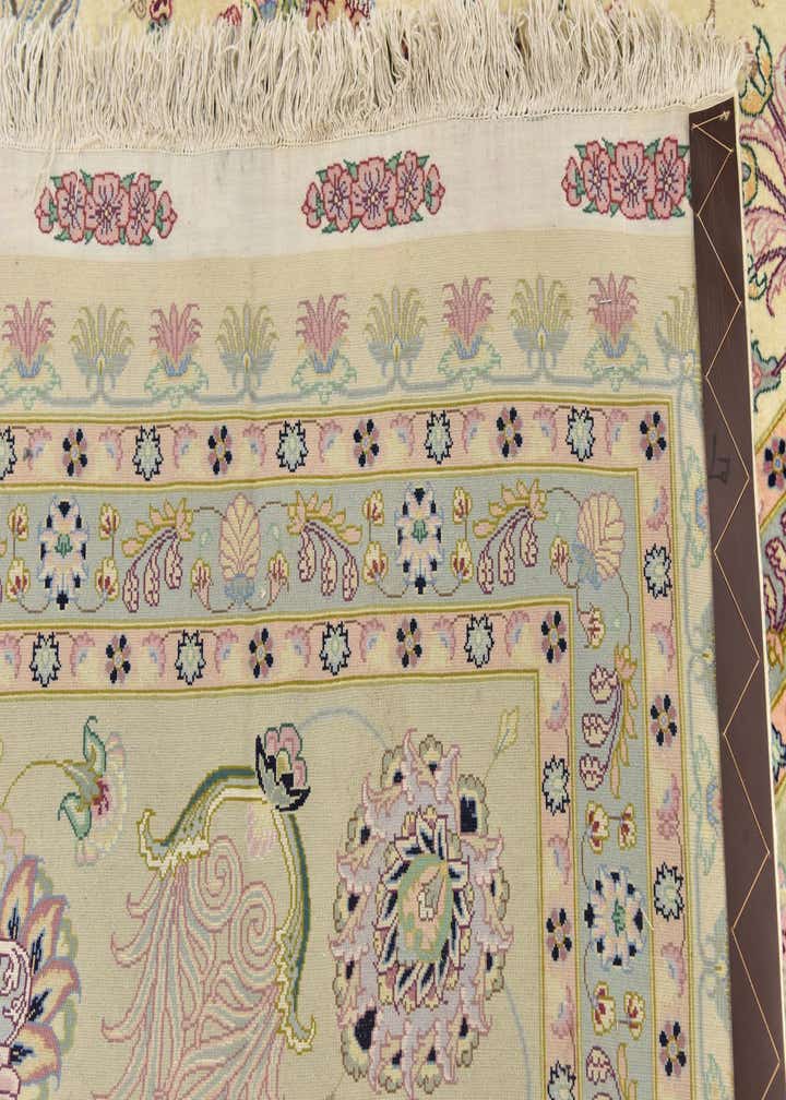 11' 3 x 11' 6 Hand Knotted Tabriz Persian Square Rug