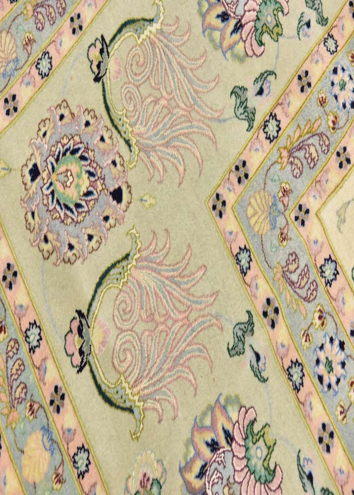 11' 3 x 11' 6 Hand Knotted Tabriz Persian Square Rug