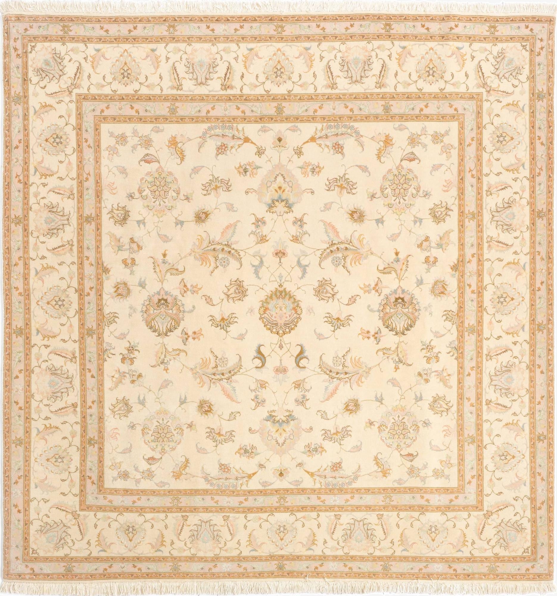 6' 6 x 6' 9 Tabriz Square Rug