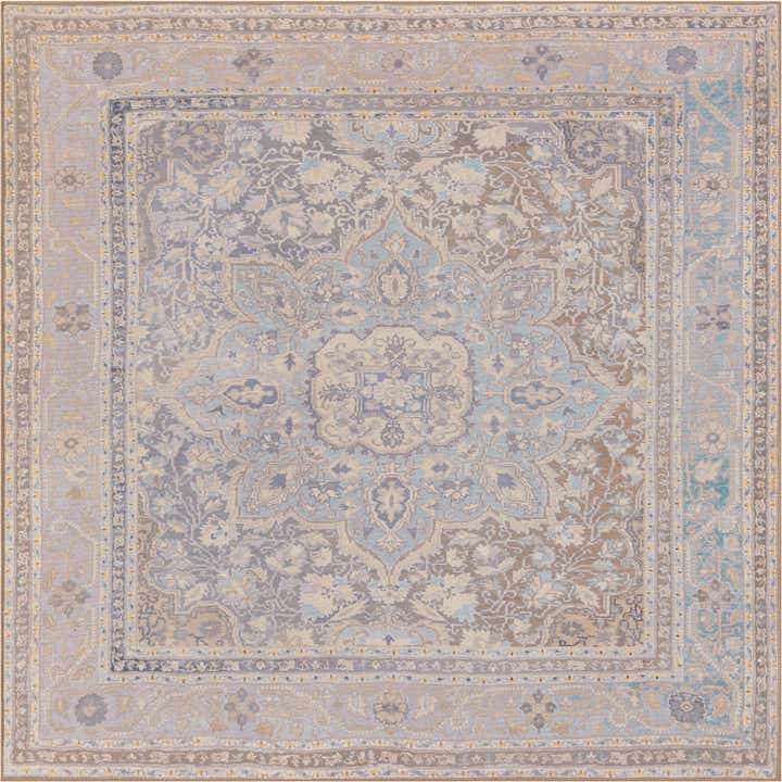 7' 6 x 7' 6 Washable Timeless Square Rug