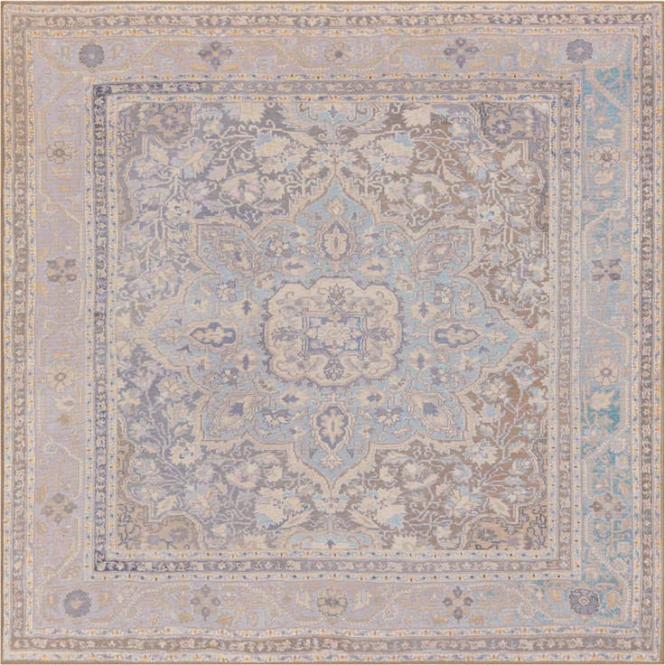 Detail image of 7' 6 x 7' 6 Washable Timeless Square Rug