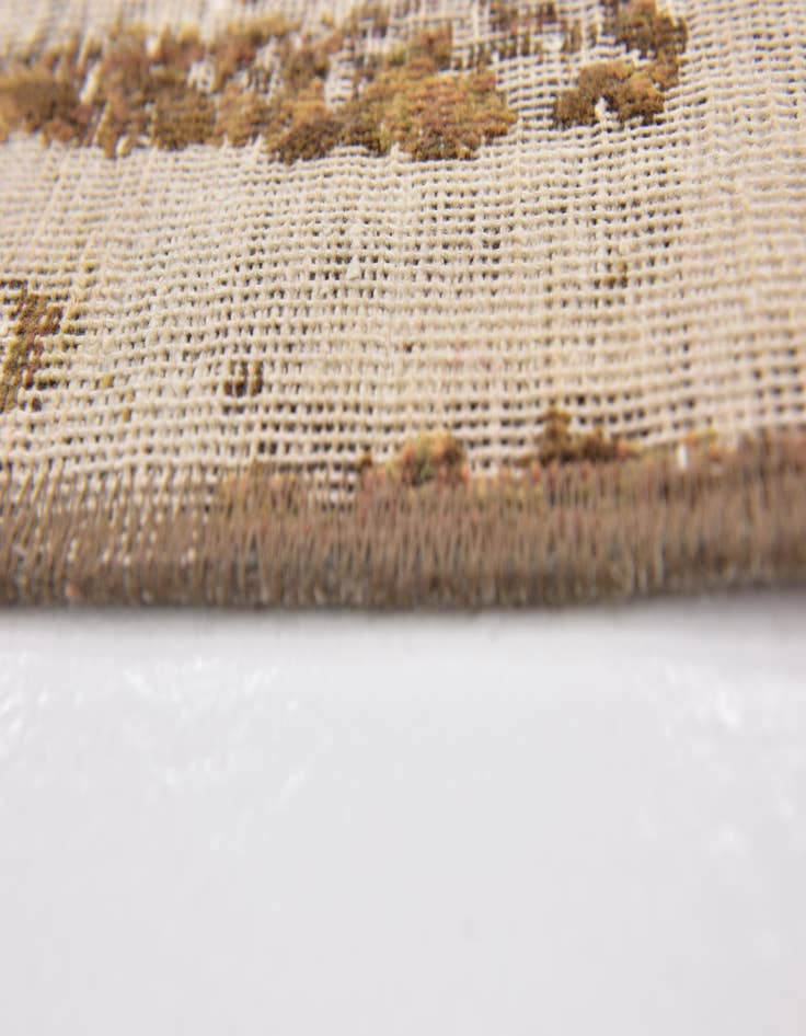 Detail image of 4' x 5' 2  Hand Knotted Ultra Vintage Persian Wool Square Rug