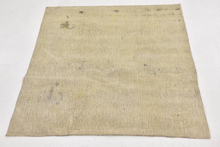 Detail image of 3' 6 x 3' 8 Hand Knotted Ultra Vintage Persian Wool Square Rug