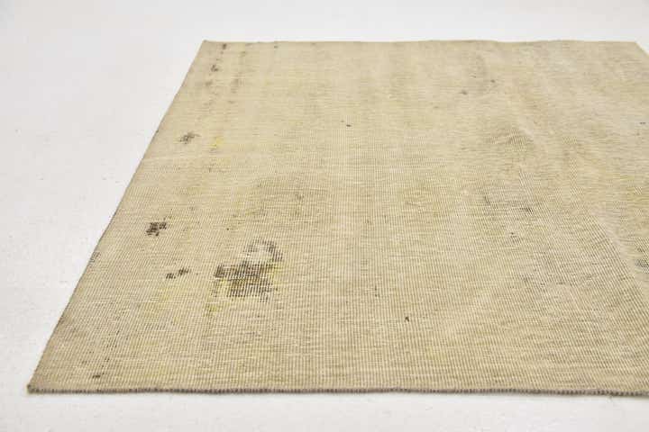 3' 6 x 3' 8 Hand Knotted Ultra Vintage Persian Wool Square Rug