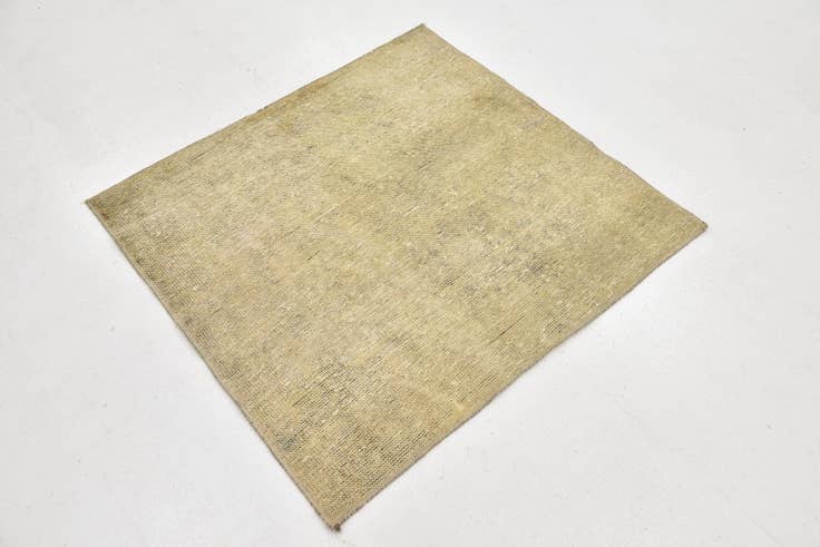 Detail image of 3' 3 x 3' 5 Hand Knotted Ultra Vintage Persian Wool Square Rug