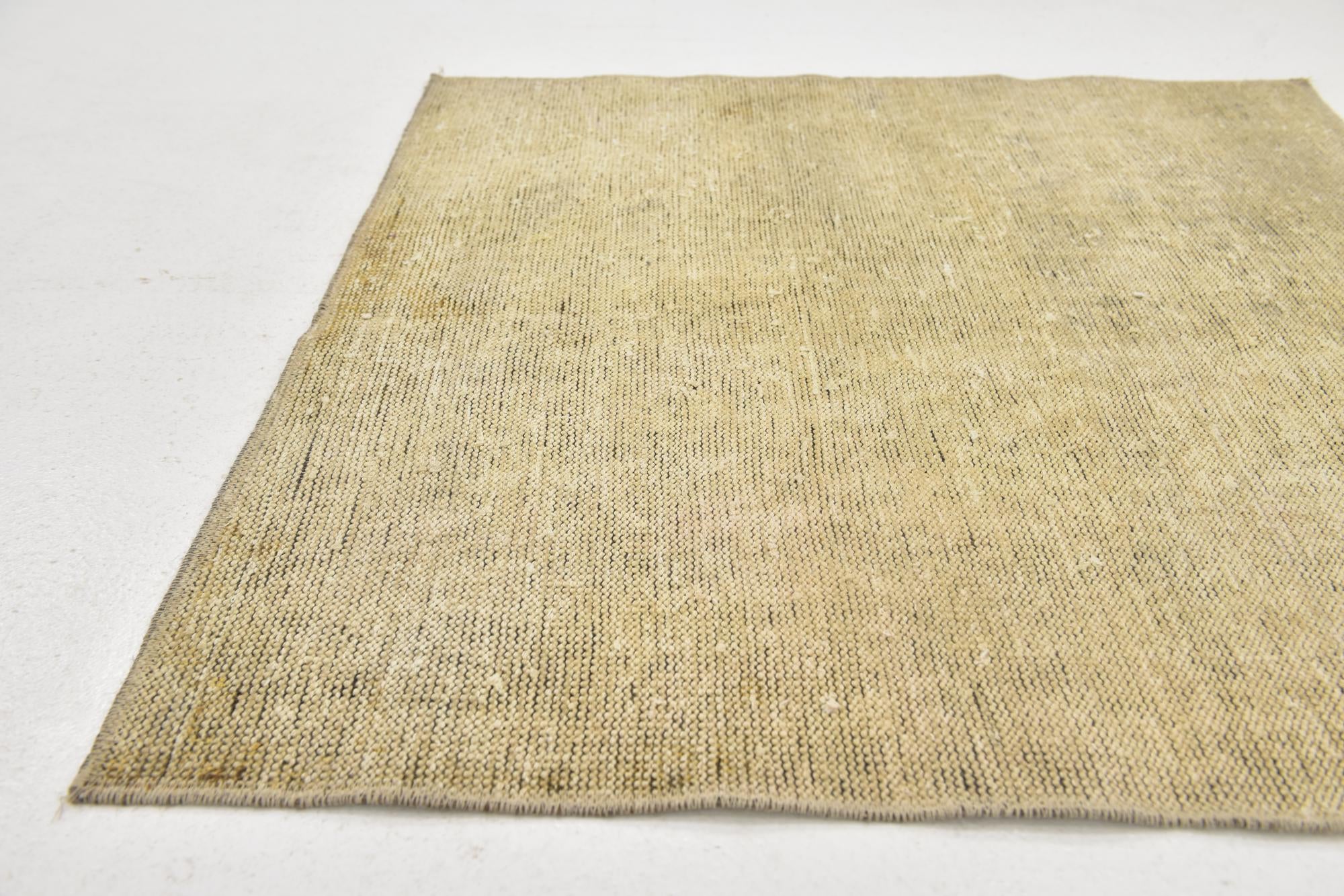 3' 3 x 3' 5 Hand Knotted Ultra Vintage Persian Wool Square Rug