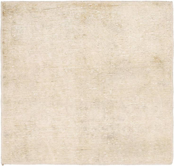 Detail image of 3' 3 x 3' 5 Hand Knotted Ultra Vintage Persian Wool Square Rug