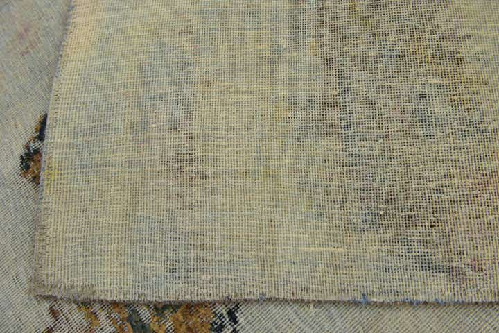 6' x 6' 5 Hand Knotted Ultra Vintage Persian Wool Square Rug